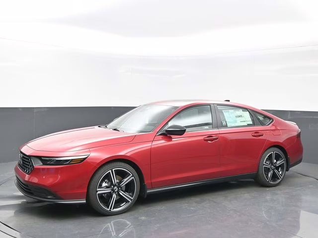 2026 Radiant Red Metallic Honda Accord Hybrid Sport FWD Sedan