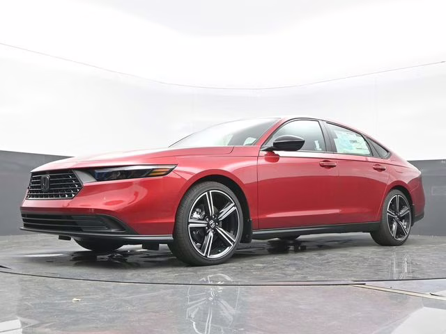 2026 Radiant Red Metallic Honda Accord Hybrid Sport FWD Sedan