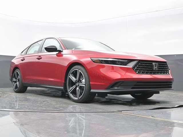 2026 Radiant Red Metallic Honda Accord Hybrid Sport FWD Sedan