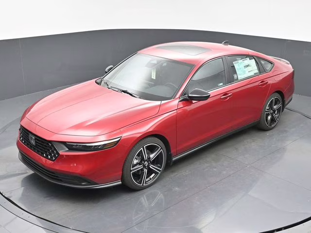 2026 Radiant Red Metallic Honda Accord Hybrid Sport FWD Sedan