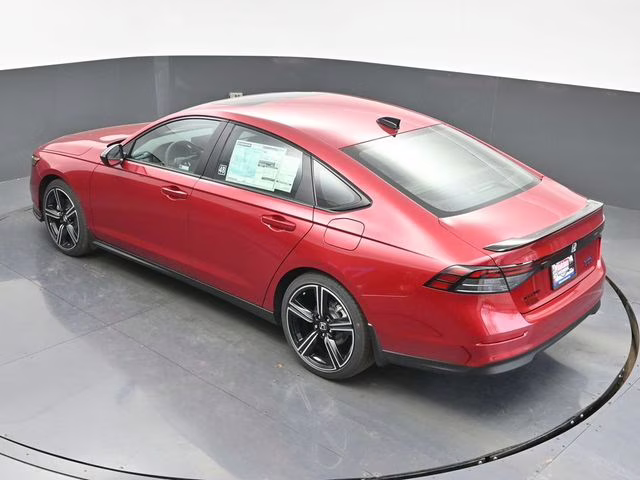 2026 Radiant Red Metallic Honda Accord Hybrid Sport FWD Sedan