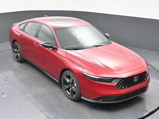 2026 Radiant Red Metallic Honda Accord Hybrid Sport FWD Sedan
