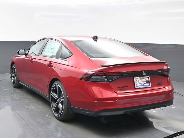 2026 Radiant Red Metallic Honda Accord Hybrid Sport FWD Sedan