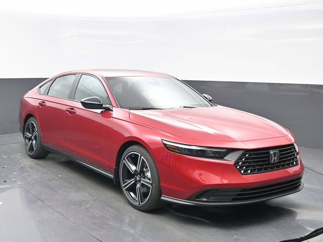 2026 Radiant Red Metallic Honda Accord Hybrid Sport FWD Sedan