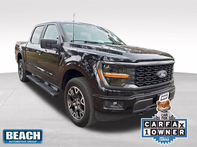 2024 Black Metallic Ford F-150 STX 4X4 Truck