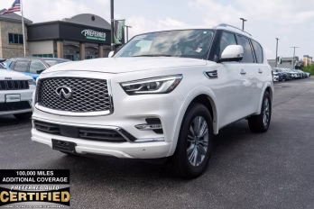 2024 Moonstone White INFINITI QX80 LUXE 4X4 SUV