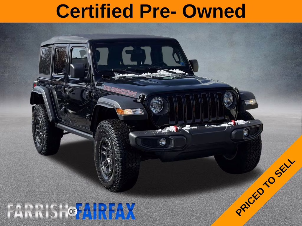 2022 Black Clearcoat Jeep Wrangler Unlimited Rubicon 4X4 SUV