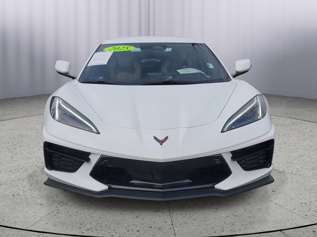 2025 Arctic White Chevrolet Corvette 3LT Convertible 1-Owner RWD Convertible
