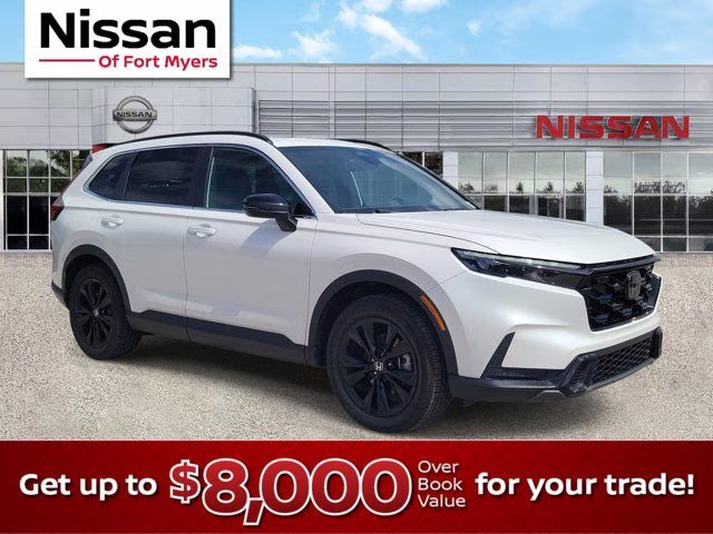 2024 Platinum White Pearl Honda CR-V Hybrid Sport Touring AWD SUV