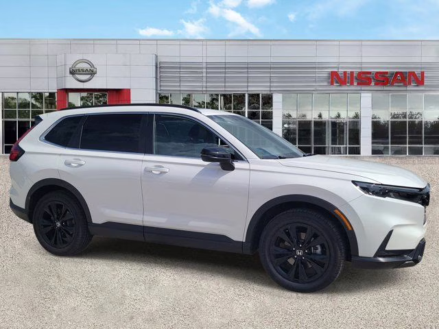 2024 Platinum White Pearl Honda CR-V Hybrid Sport Touring AWD SUV