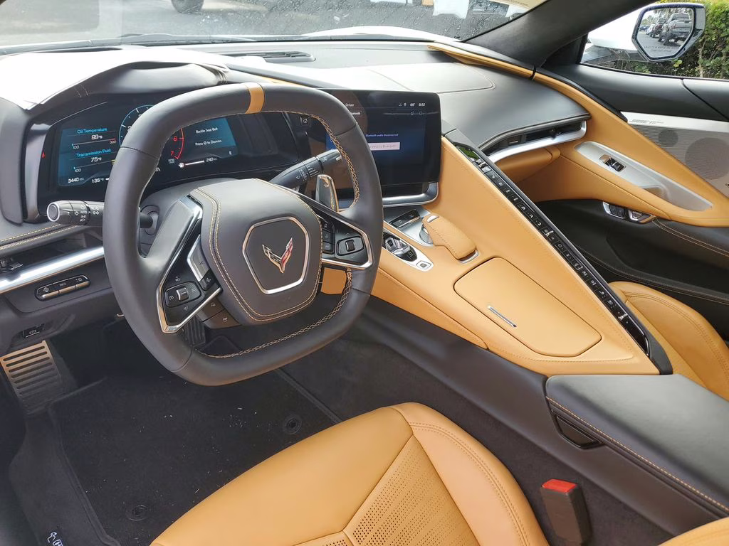 2025 Arctic White Chevrolet Corvette 3LT Convertible 1-Owner RWD Convertible