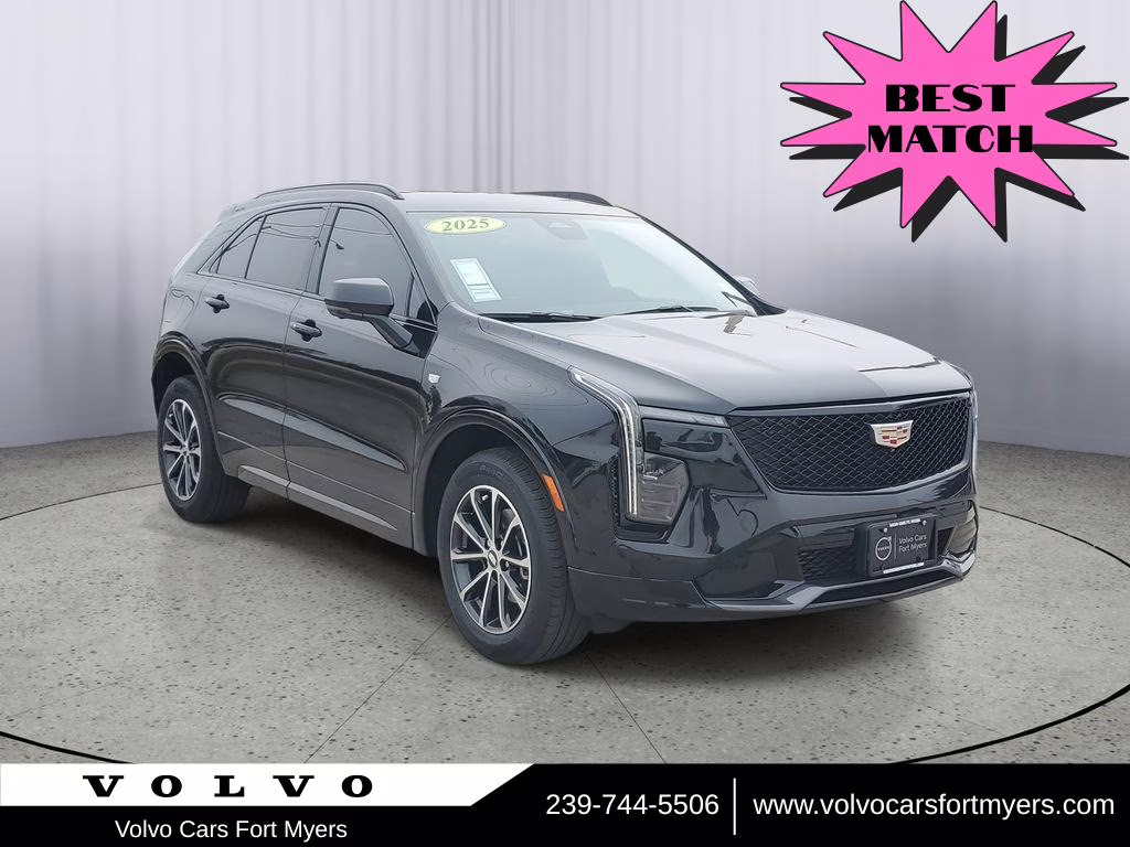 2025 Stellar Black Metallic Cadillac XT4 FWD Sport FWD SUV