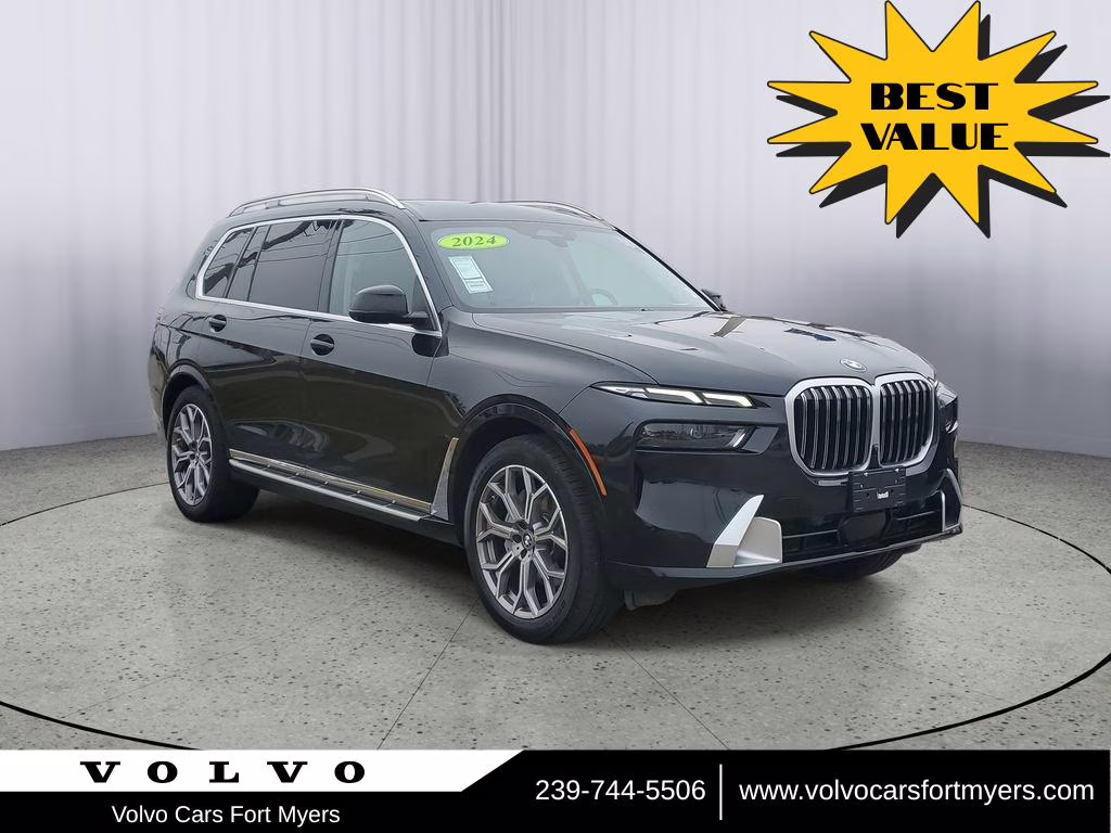 2024 Black Sapphire Metallic BMW X7 xDrive40i AWD SUV