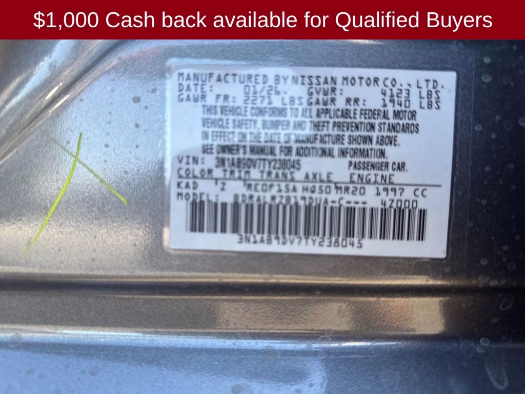 2026 Gun Metallic Nissan Sentra SR FWD Sedan