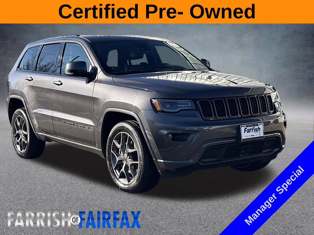 2021 Granite Crystal Metallic Clearcoat Jeep Grand Cherokee 80th Anniversary Edition 4X4 SUV
