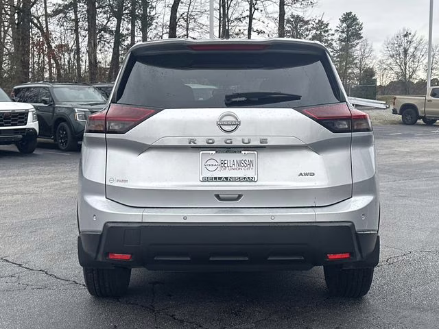 2025 Brilliant Silver Metallic Nissan Rogue S AWD SUV