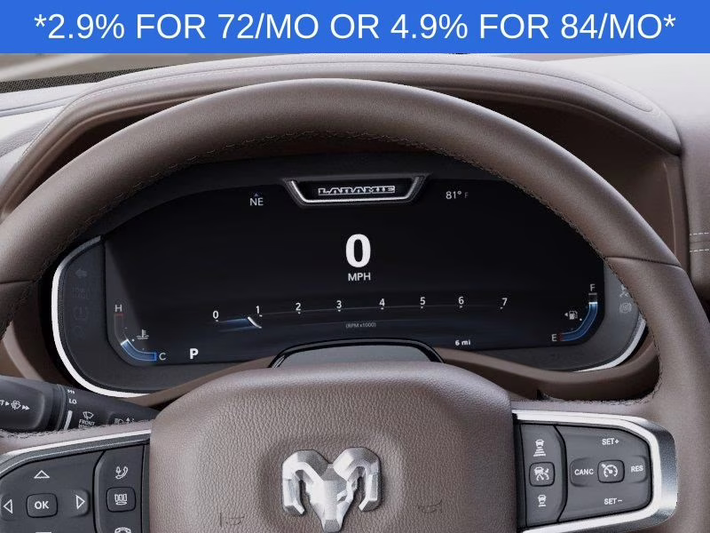 2026 Diamond Black Crystal Pearlcoat Ram 1500 Laramie 4X4 Truck