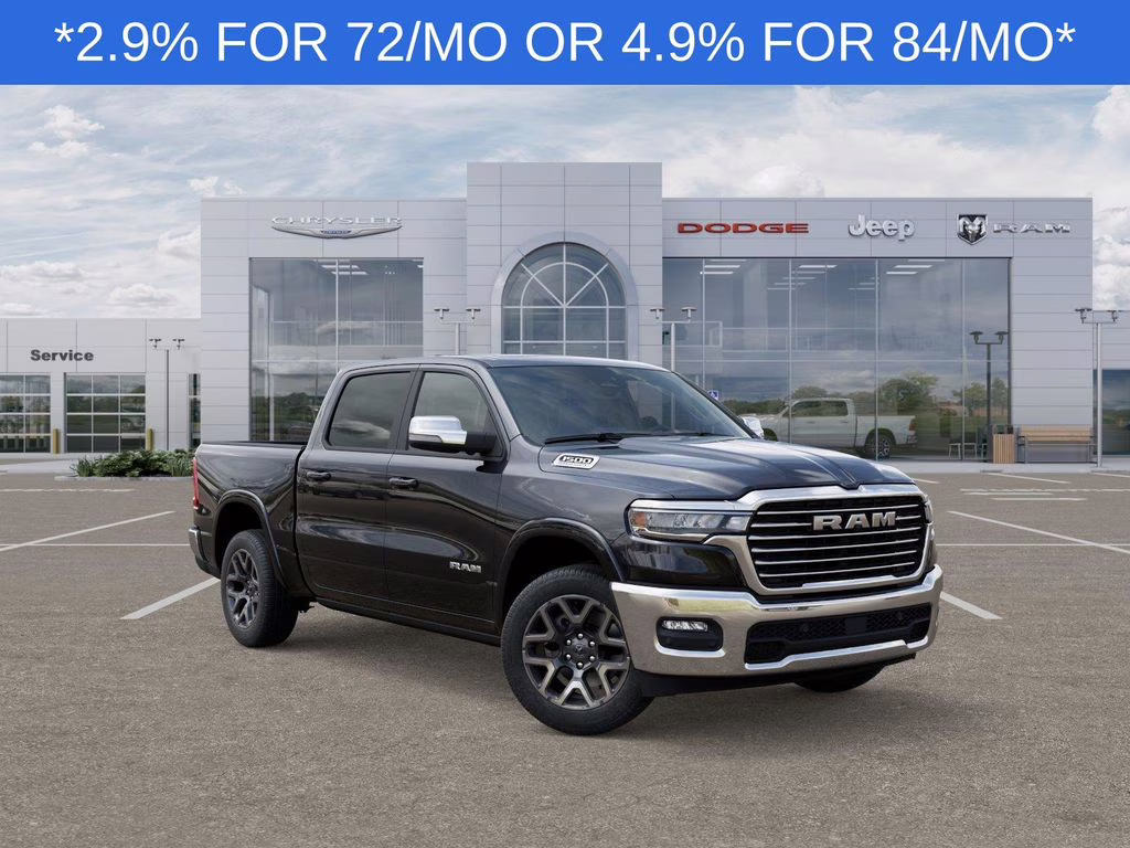 2026 Diamond Black Crystal Pearlcoat Ram 1500 Laramie 4X4 Truck