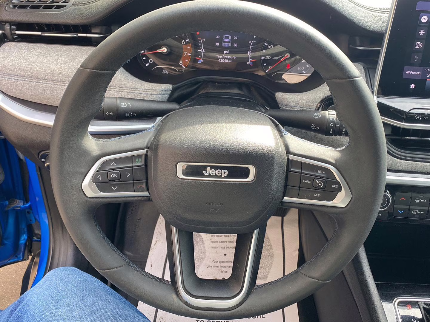 2022 Laser Blue Pearlcoat Jeep Compass Latitude 4X4 SUV