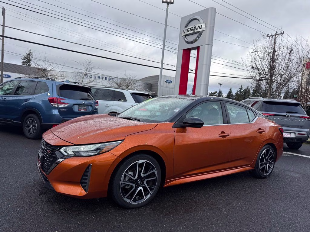 2024 Monarch Orange Metallic/Super Black Nissan Sentra SR FWD Sedan