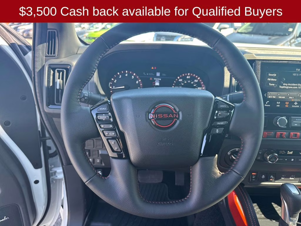 2026 Glacier White Nissan Frontier PRO-4X 4X4 Truck