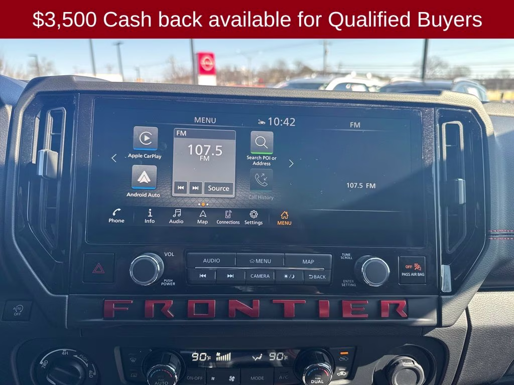 2026 Glacier White Nissan Frontier PRO-4X 4X4 Truck