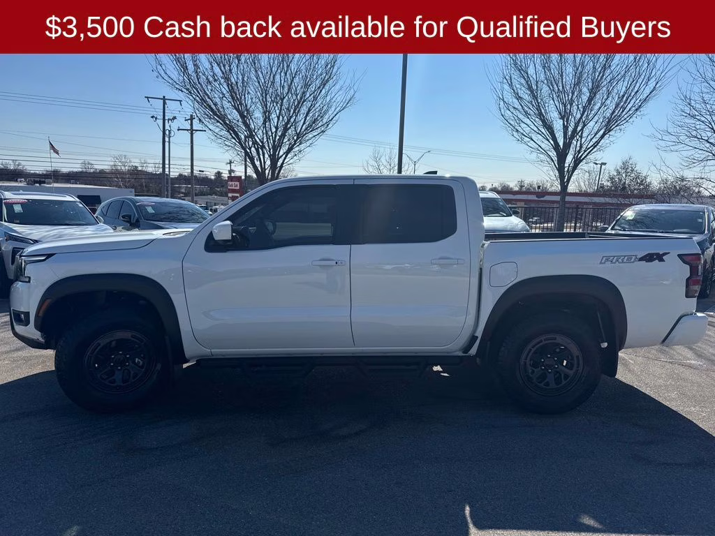 2026 Glacier White Nissan Frontier PRO-4X 4X4 Truck