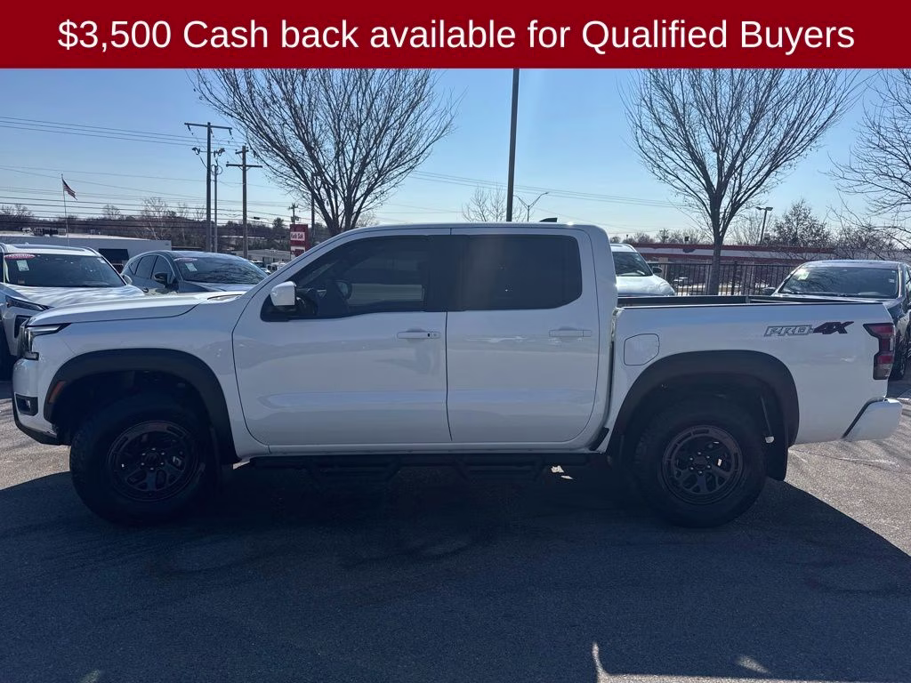 2026 Glacier White Nissan Frontier PRO-4X 4X4 Truck