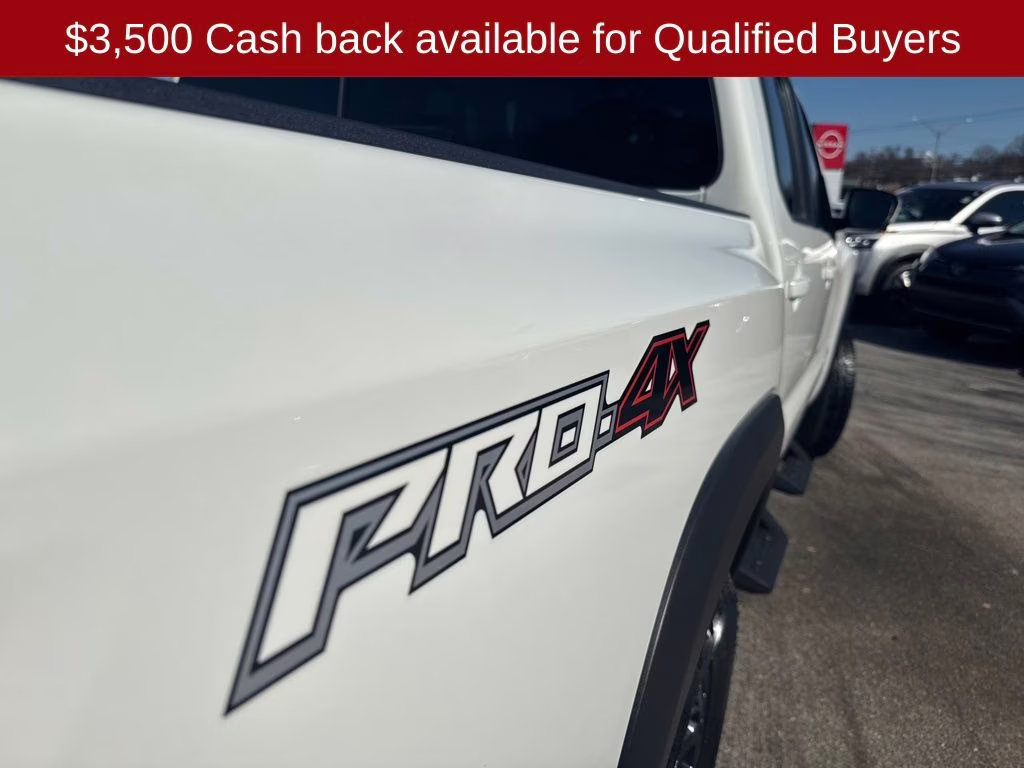 2026 Glacier White Nissan Frontier PRO-4X 4X4 Truck