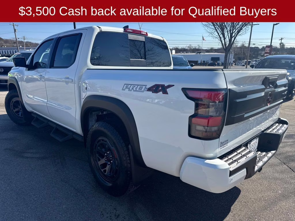 2026 Glacier White Nissan Frontier PRO-4X 4X4 Truck
