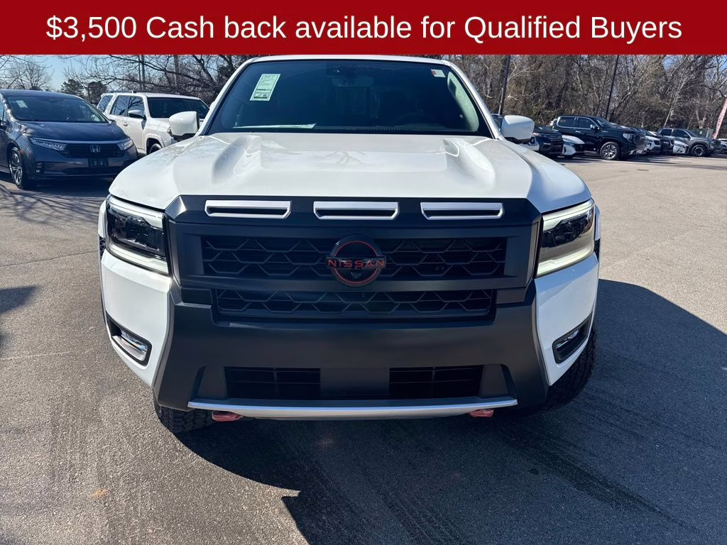 2026 Glacier White Nissan Frontier PRO-4X 4X4 Truck