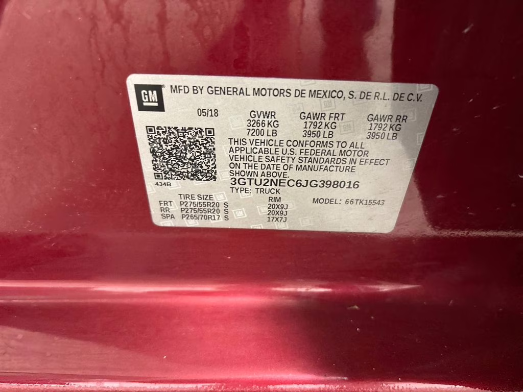 2018 Red Quartz Tintcoat GMC Sierra 1500 SLT 4X4 Truck