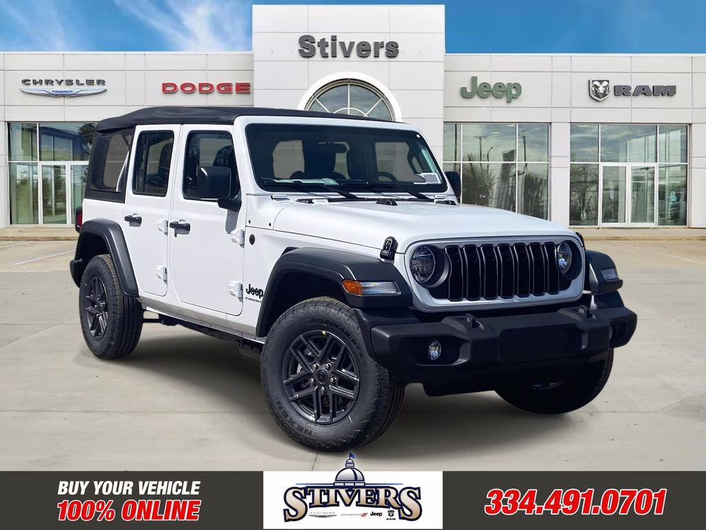 2026 bright white clearcoat Jeep Wrangler Sport 4X4 SUV