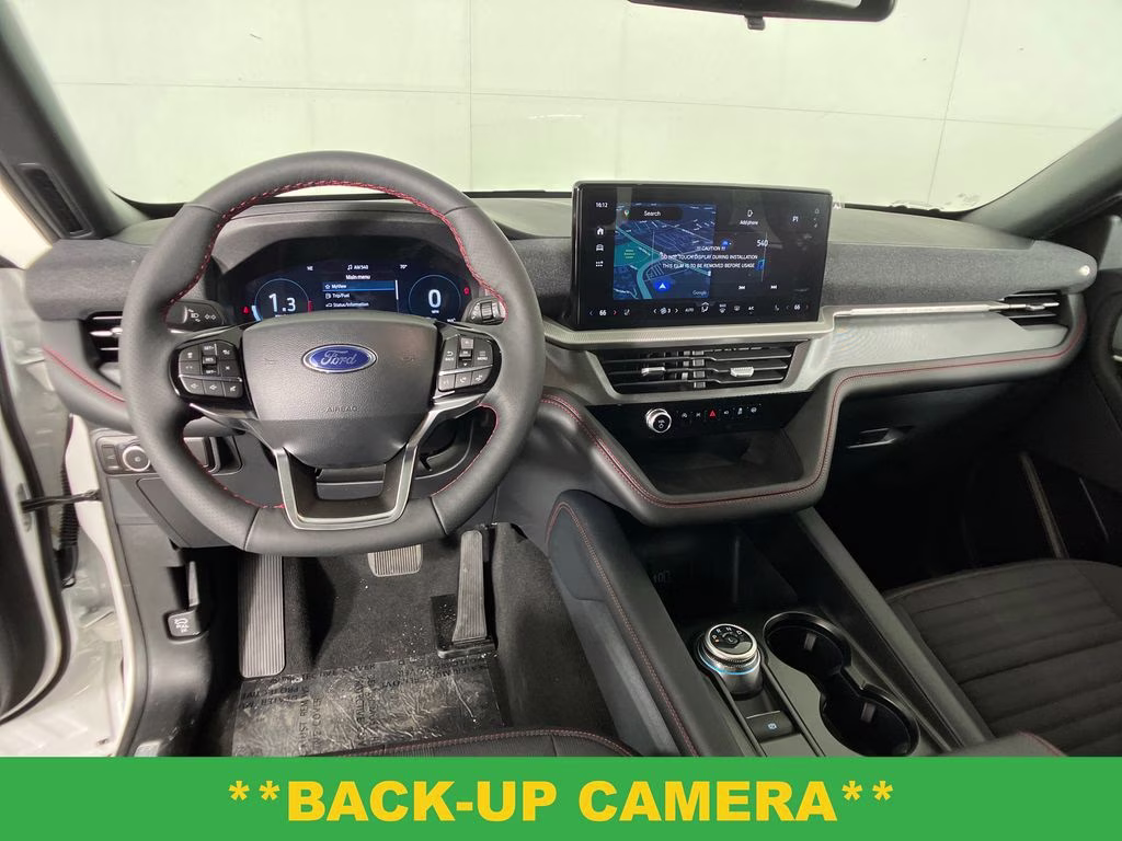 2026 Star White Metallic Tri-Coat Ford Explorer ST-Line RWD SUV
