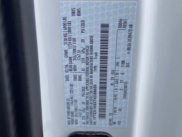 2026 Oxford White Ford F-150 XL RWD Truck