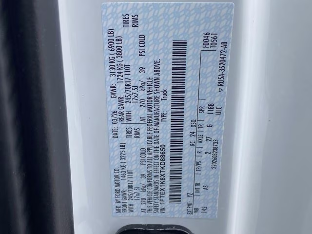 2026 Oxford White Ford F-150 XL RWD Truck