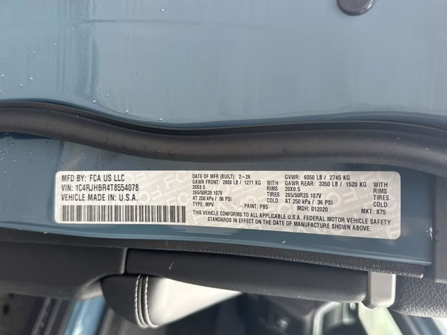 2026 Steel Blue Jeep Grand Cherokee Limited 4X4 SUV