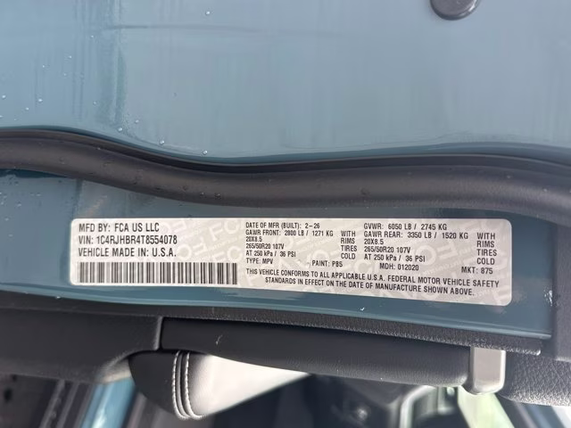 2026 Steel Blue Jeep Grand Cherokee Limited 4X4 SUV