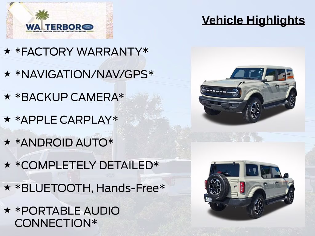 2026 Desert Sand Ford Bronco Outer Banks 4X4 SUV