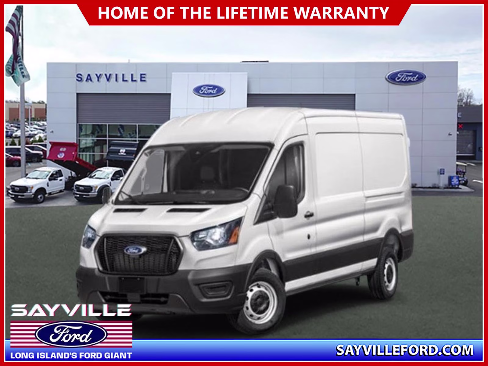 2026 Oxford White Ford Transit Cargo Van Base RWD Van