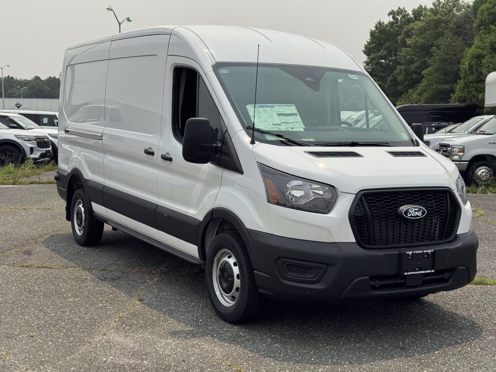 2026 Oxford White Ford Transit Cargo Van Base RWD Van