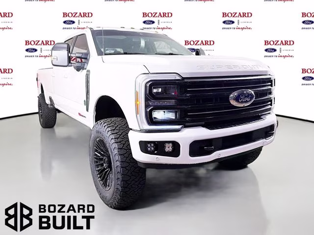 2026 Star White Metallic Tri-Coat Ford Super Duty F-350 SRW Platinum Bozard Built 4X4 Truck
