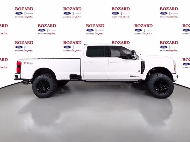 2026 Star White Metallic Tri-Coat Ford Super Duty F-350 SRW Platinum Bozard Built 4X4 Truck