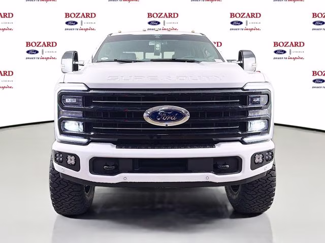 2026 Star White Metallic Tri-Coat Ford Super Duty F-350 SRW Platinum Bozard Built 4X4 Truck