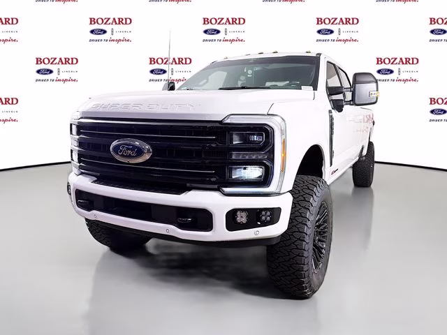 2026 Star White Metallic Tri-Coat Ford Super Duty F-350 SRW Platinum Bozard Built 4X4 Truck