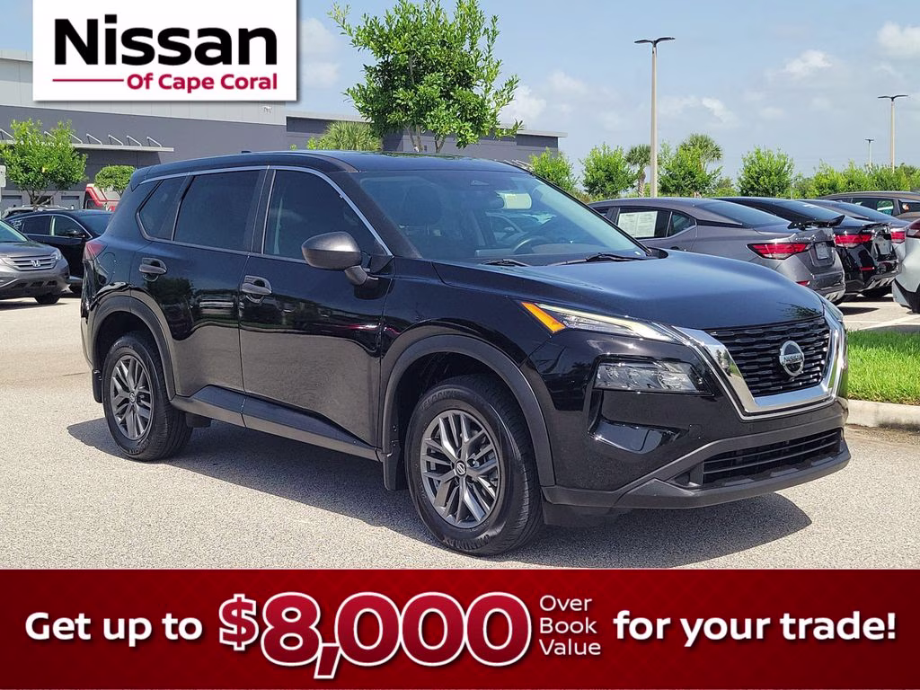 2021 Super Black Nissan Rogue S FWD SUV