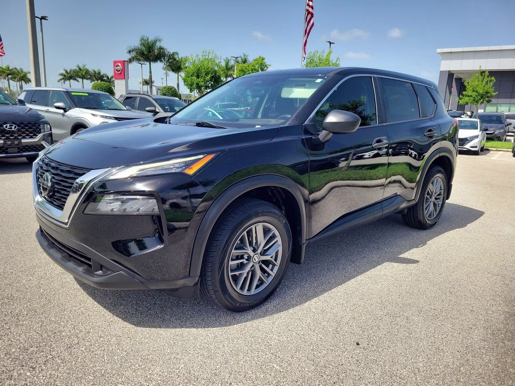 2021 Super Black Nissan Rogue S FWD SUV