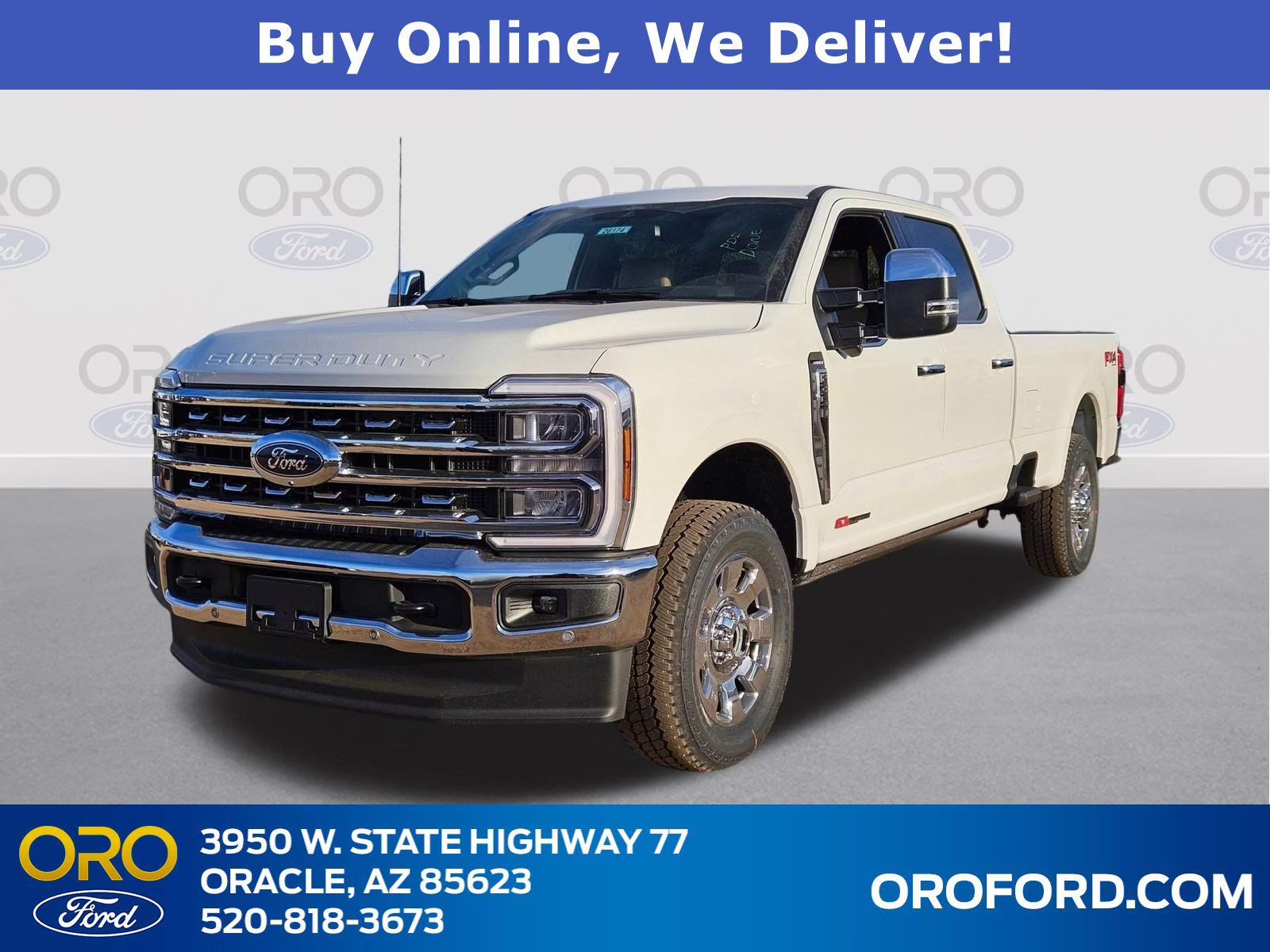 2026 White Metallic Ford Super Duty F-350 SRW Lariat 4X4 Truck