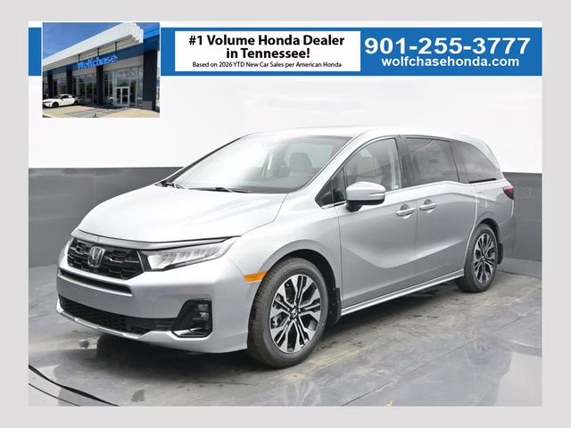 2026 Solar Silver Metallic Honda Odyssey Elite FWD Van