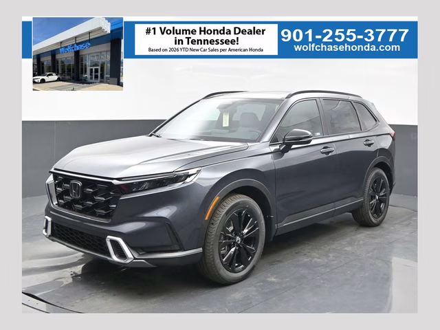 2026 Meteorite Gray Metallic Honda CR-V Hybrid Sport Touring AWD SUV